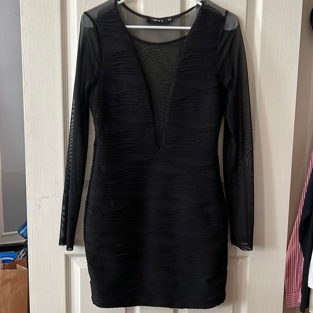 Mesh mini dress